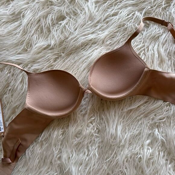 Skims Ultimate Push up Plunge Bra Clay Size 32C - Picture 6 of 7